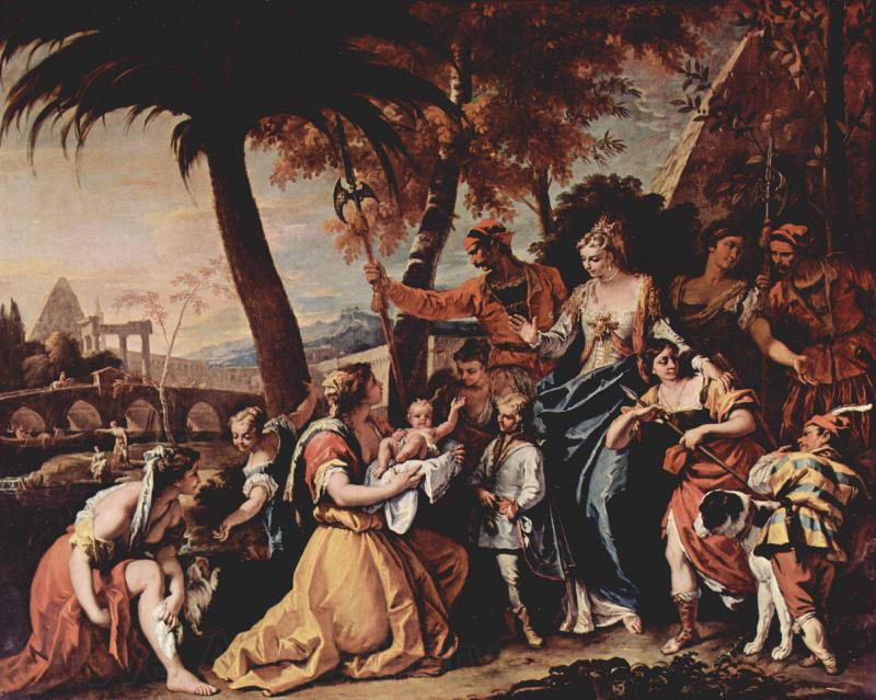 Sebastiano Ricci Die Rettung des Mosesknaben France oil painting art